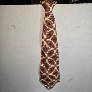 Vintage Cream Peach Brown Colored Snap ClipOn‎ Tie Snapper